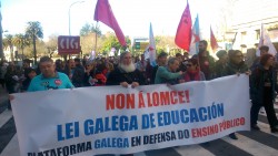 “Co masivo seguimento da folga en Secundaria o goberno ten que derrogar a LOMCE e abrir o debate para unha nova lei”